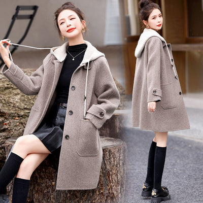 Abrigo de Lana con Capucha - Elegancia y Confort - Image 16
