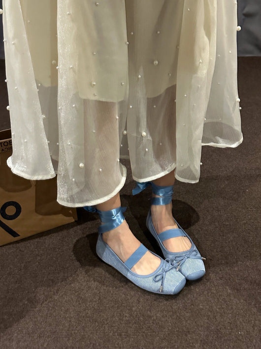 Zapatillas de Ballet Azul Profesionales - Image 15