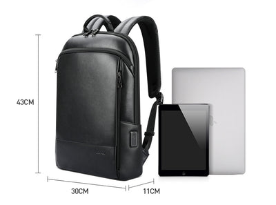 Mochila de Cuero Estratificado con Carga USB - Image 15