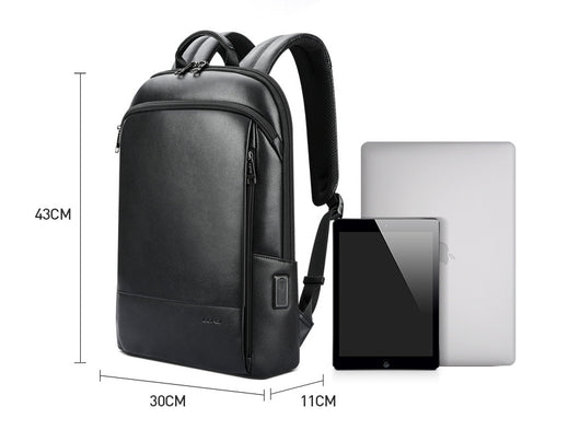 Mochila de Cuero Estratificado con Carga USB - Image 15