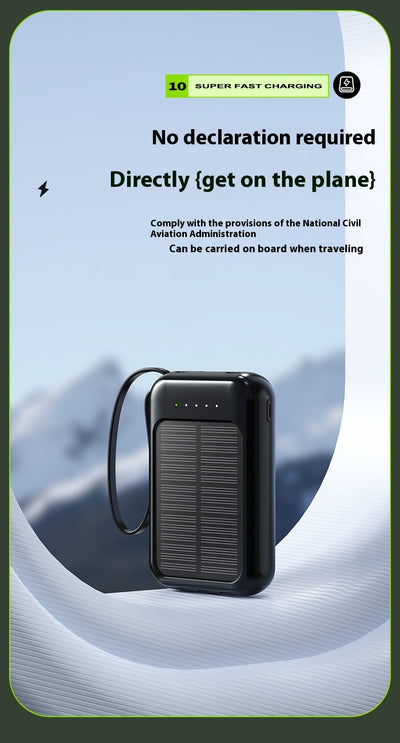 Banco de Energía Solar Portátil de Gran Capacidad con Cable para Camping - Image 31