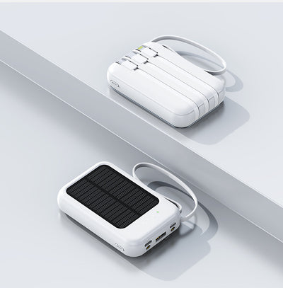 Banco de Energía Solar Portátil de Gran Capacidad con Cable para Camping - Image 34