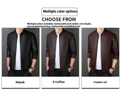 Chaqueta de Cuero PU para Hombre - Estilo Urbano Moderno - Image 31