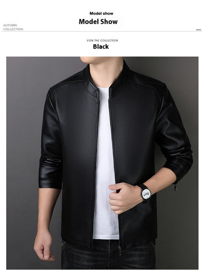 Chaqueta de Cuero PU para Hombre - Estilo Urbano Moderno - Image 32