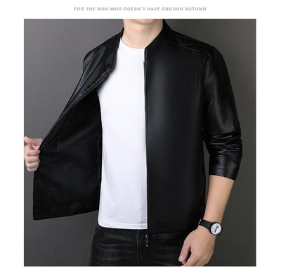 Chaqueta de Cuero PU para Hombre - Estilo Urbano Moderno - Image 33