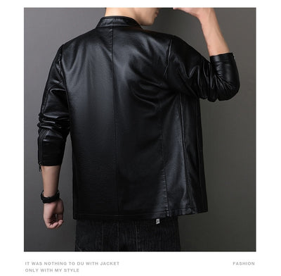 Chaqueta de Cuero PU para Hombre - Estilo Urbano Moderno - Image 34