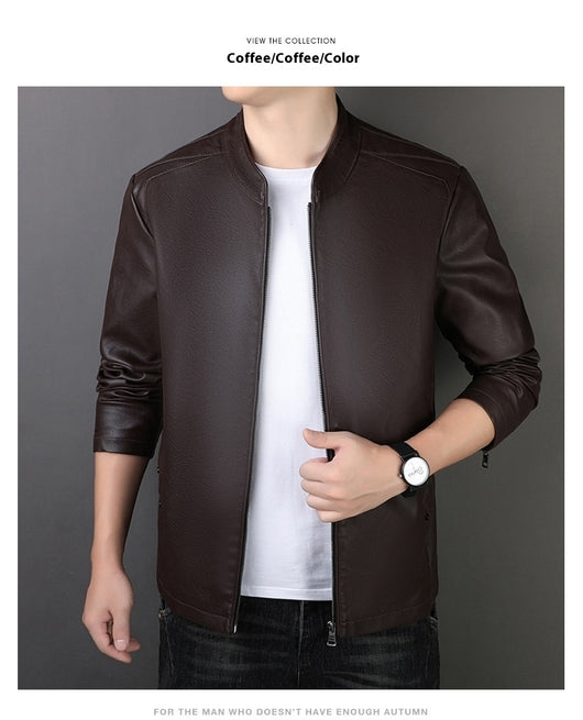Chaqueta de Cuero PU para Hombre - Estilo Urbano Moderno - Image 35