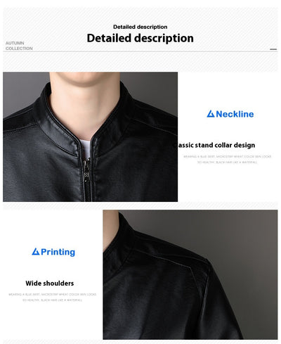 Chaqueta de Cuero PU para Hombre - Estilo Urbano Moderno - Image 41