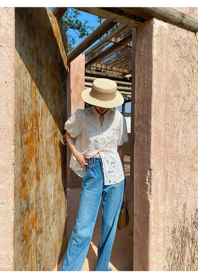 Blusa de Algodón con Bordados para Mujer - Image 34