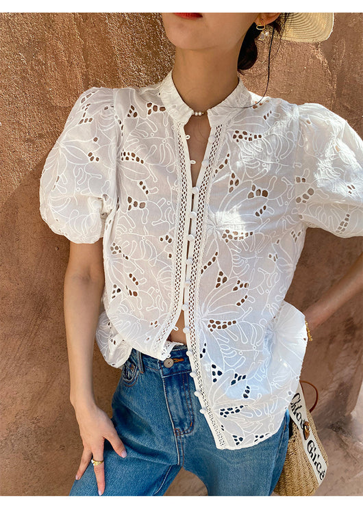 Blusa de Algodón con Bordados para Mujer - Image 48