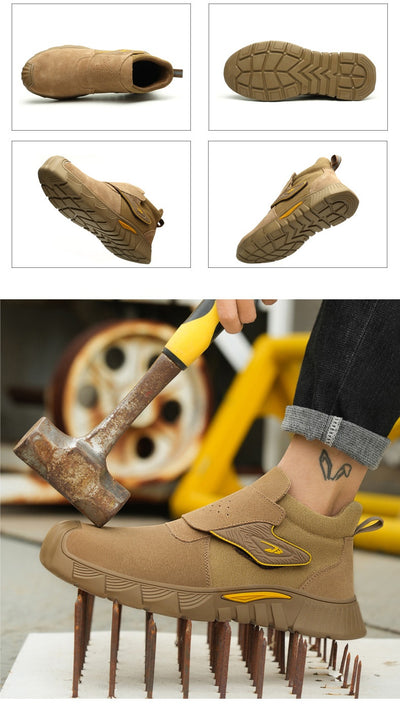 Botas de Seguridad para Soldadura de Caña Alta Antiaplastamiento y Antipunción para Todas las Estaciones - Image 7