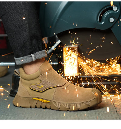 Botas de Seguridad para Soldadura de Caña Alta Antiaplastamiento y Antipunción para Todas las Estaciones - Image 10