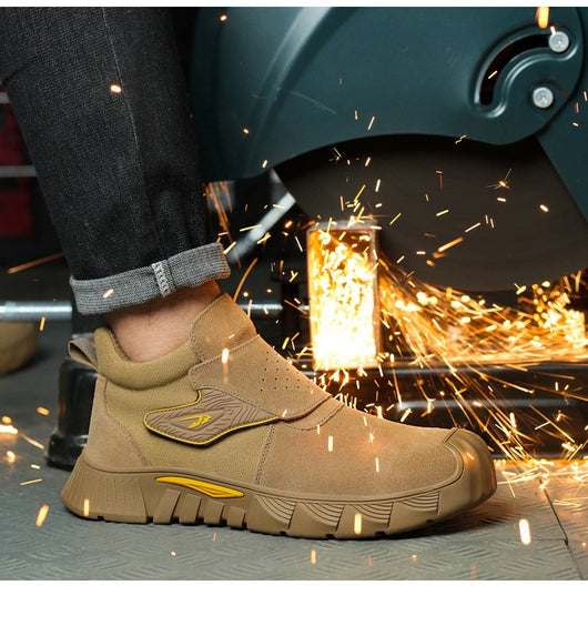 Botas de Seguridad para Soldadura de Caña Alta Antiaplastamiento y Antipunción para Todas las Estaciones - Image 10