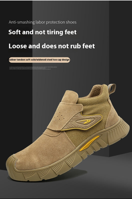 Botas de Seguridad para Soldadura de Caña Alta Antiaplastamiento y Antipunción para Todas las Estaciones - Image 12