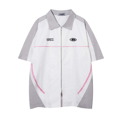 Camisa Manga Corta con Estampado de Letras a Juego - Image 51