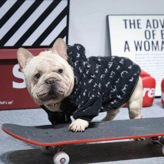 Sudadera Térmica con Cierre para Perro - Diseño Abecedario Lamb Fleece - Image 12
