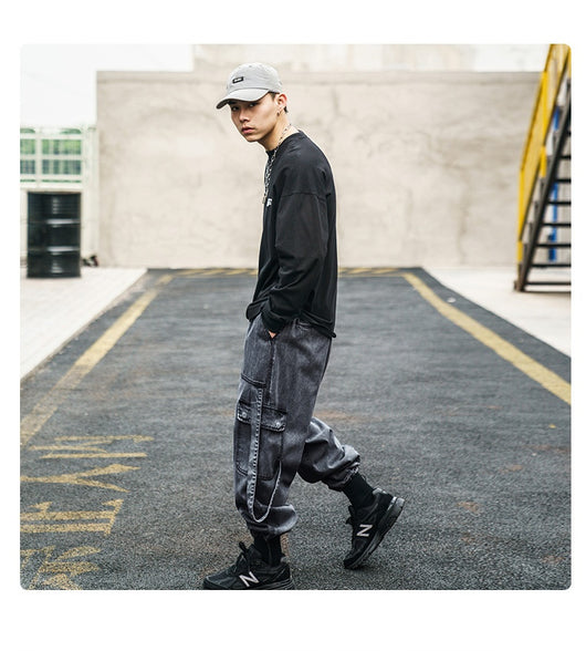 Pantalones Jeans Holgados Zanahoria para Hombre - Estilo Casual - Image 30