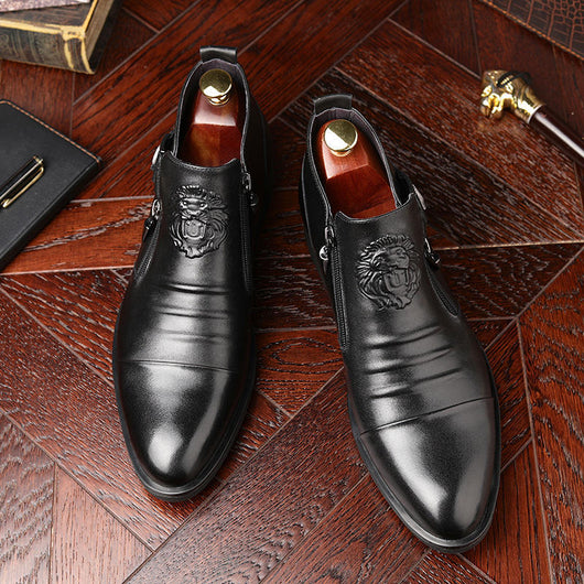 Botas Vaqueras para Hombre con Tacón Herradura y Grabado Reversible - Image 20