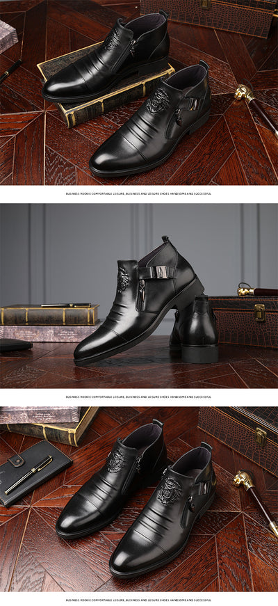 Botas Vaqueras para Hombre con Tacón Herradura y Grabado Reversible - Image 24