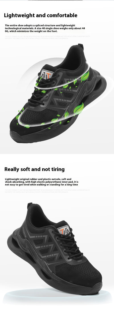 Zapatos de Protección Laboral con Puntera de Acero Transpirables y Ligeros para Todas las Estaciones - Image 10
