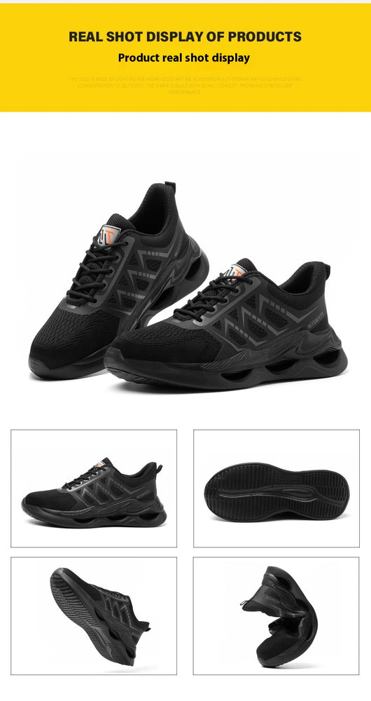 Zapatos de Protección Laboral con Puntera de Acero Transpirables y Ligeros para Todas las Estaciones - Image 11