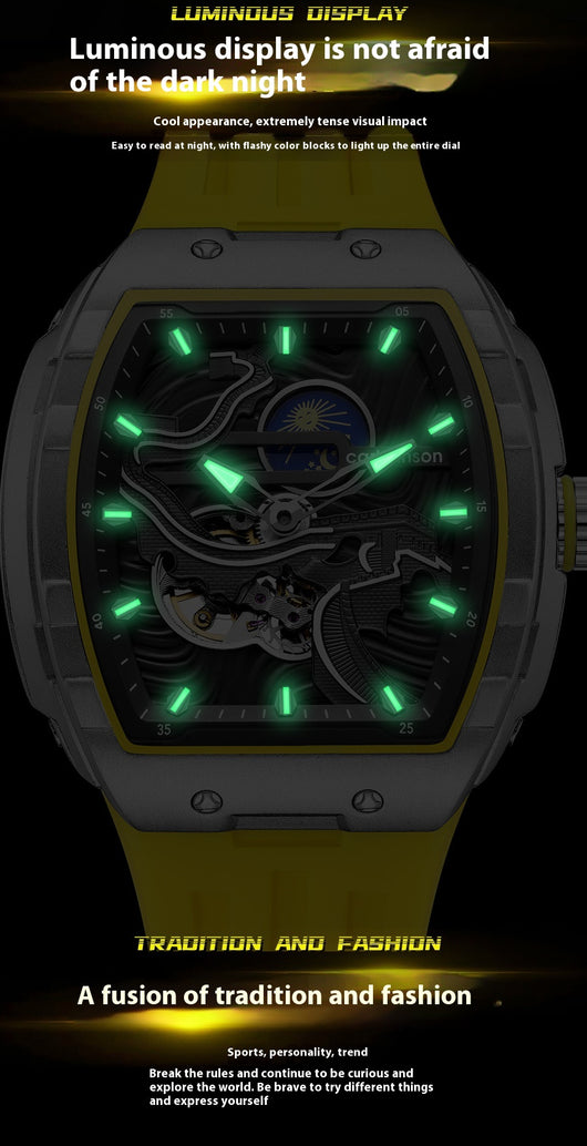 Reloj Mecánico Automático para Hombre con Esfera Hueca y Cristal Luminoso - Image 23