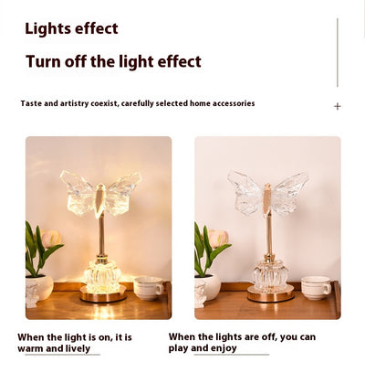 Lámpara de Mesa Mariposa para Dormitorio - Luz Ambiental Creativa - Image 9