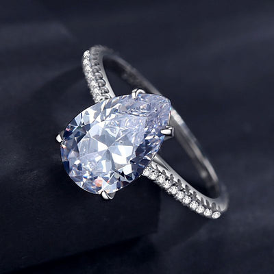 Anillo de Plata 925 con Diseño de Pera - Elegancia Europea y Americana - Image 10