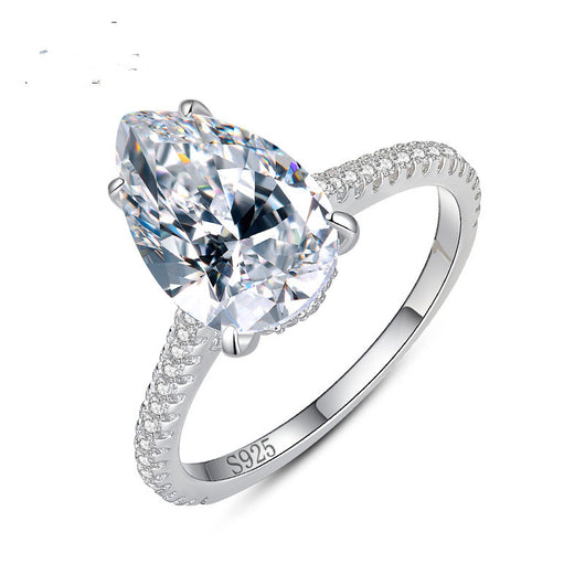 Anillo de Plata 925 con Diseño de Pera - Elegancia Europea y Americana - Image 12