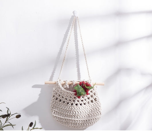 Bolsa de Red Tejida de Algodón - Decoración Mural Rústica para Dormitorio - Image 31