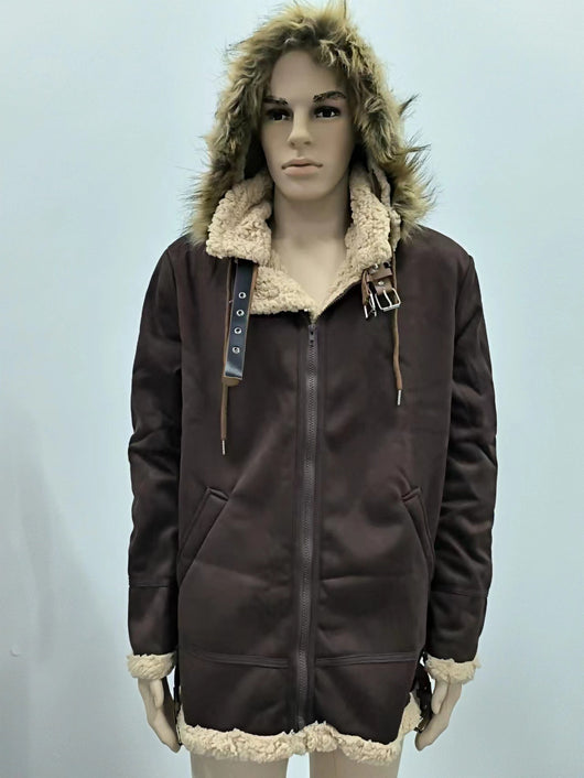 Abrigo Acolchado para Hombre con Cuello de Pelaje Integrado - Image 18