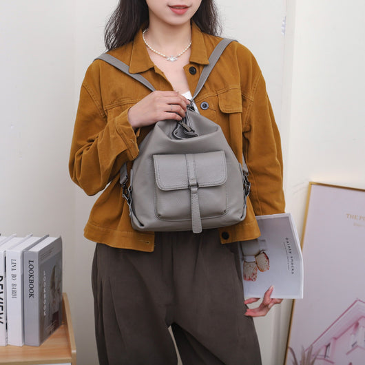 Bolso de Hombro Multifuncional en Cuero Genuino para Mujer - Image 18