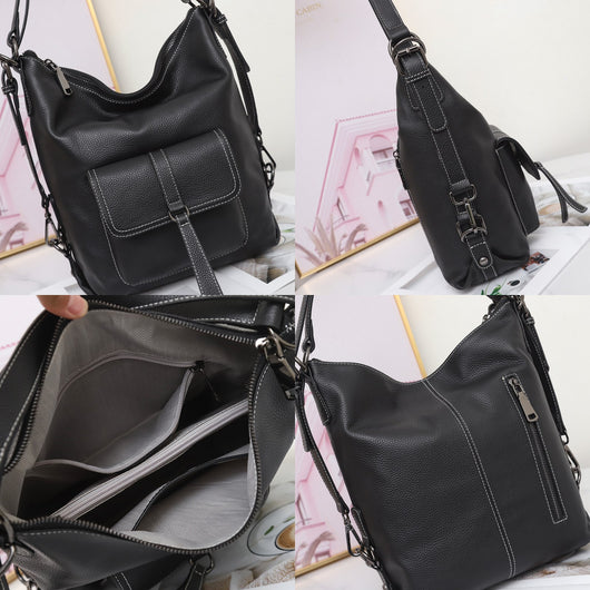 Bolso de Hombro Multifuncional en Cuero Genuino para Mujer - Image 19