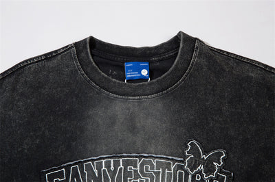 Camiseta Holgada Degradado Desteñido de Manga Corta - Image 11