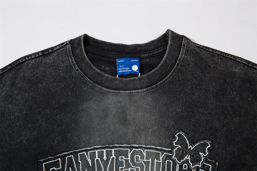 Camiseta Holgada Degradado Desteñido de Manga Corta - Image 11