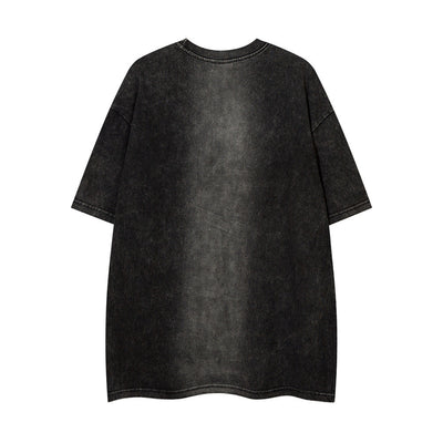 Camiseta Holgada Degradado Desteñido de Manga Corta - Image 15