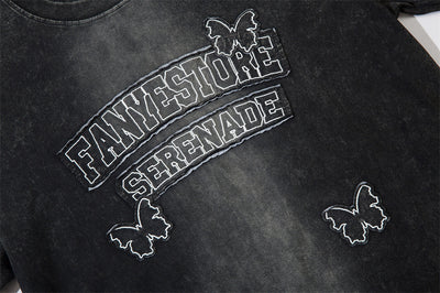 Camiseta Holgada Degradado Desteñido de Manga Corta - Image 19