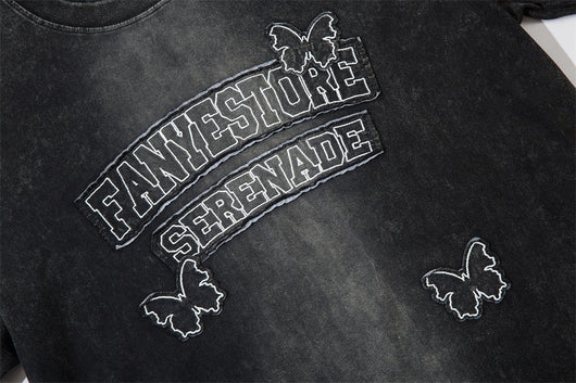 Camiseta Holgada Degradado Desteñido de Manga Corta - Image 19