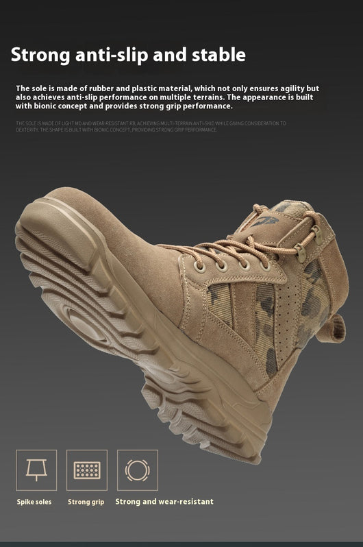 Botas de Combate Protectoras con Punta de Acero y Protección Antipunzante - Image 8