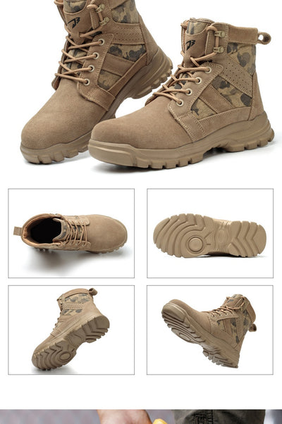 Botas de Combate Protectoras con Punta de Acero y Protección Antipunzante - Image 12