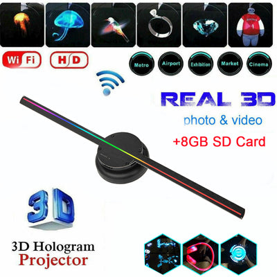 Pantalla LED Holográfica 3D con Proyección Flotante y Control WiFi - Image 8