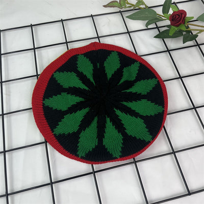 Boina de Lana Tejida a Mano - Diseño Bloques de Color Jamaica - Image 23
