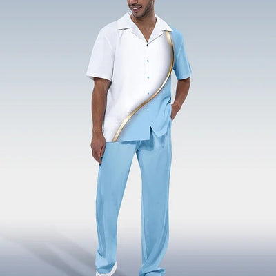 Camisa Casual con Estampado Digital y Cuello Solapa para Hombre - Image 15