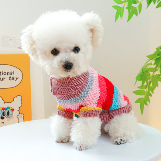 Suéter Arcoíris para Mascotas - Diseño de Rayas Cómodas - Image 14