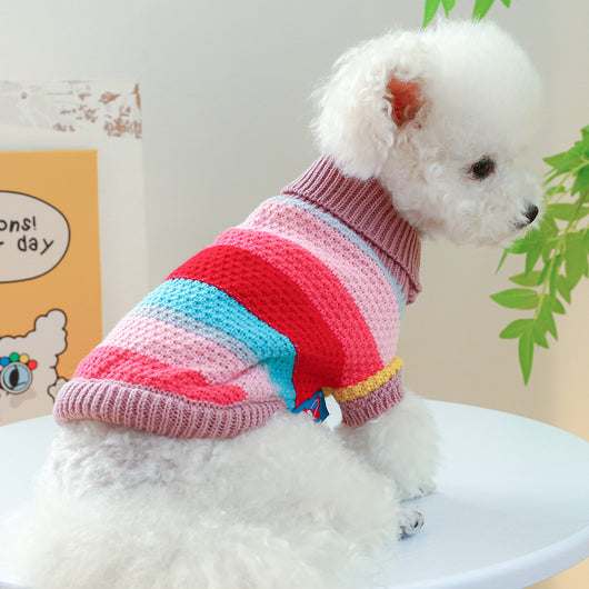 Suéter Arcoíris para Mascotas - Diseño de Rayas Cómodas - Image 19