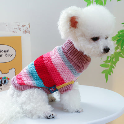 Suéter Arcoíris para Mascotas - Diseño de Rayas Cómodas - Image 21