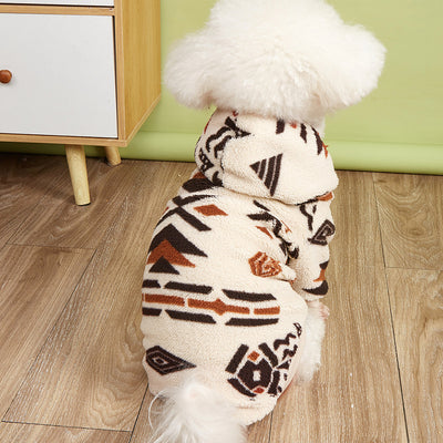 Suéter Cálido con Capucha Estampado Totem para Mascotas - Image 16