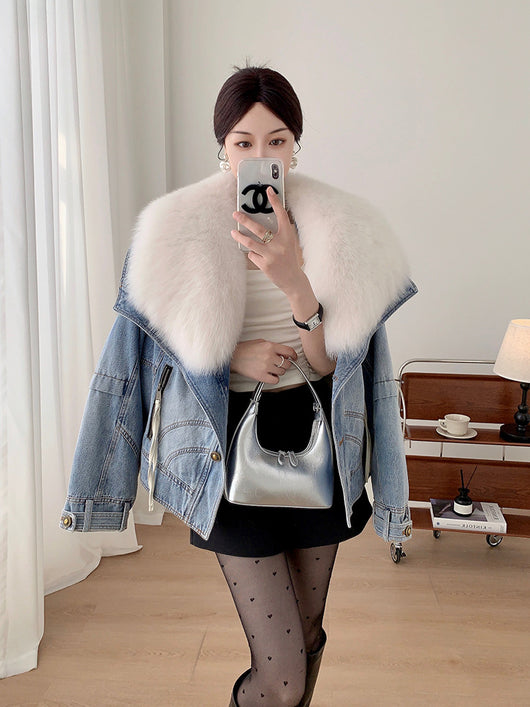 Parka Corta para Mujer con Forro de Plumón de Ganso - Image 12