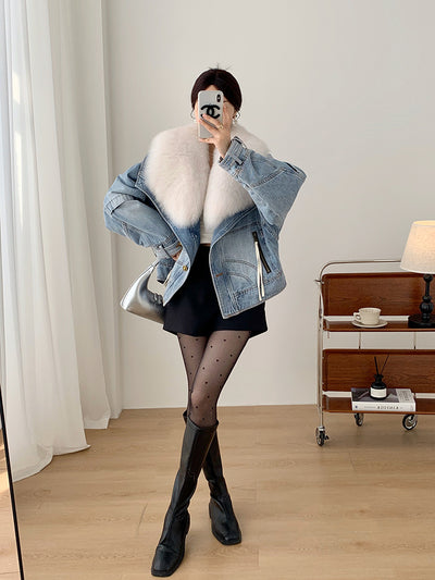 Parka Corta para Mujer con Forro de Plumón de Ganso - Image 14