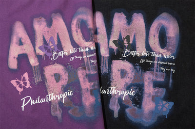 Camiseta Manga Corta Estampado Graffiti Relajado para Hombre - Image 14
